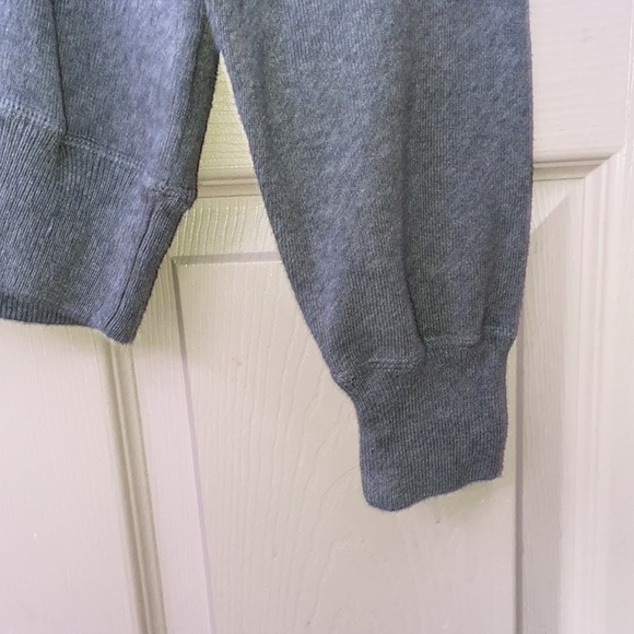 Mens Medium Gray Polo Pullover Crewneck, w Navy Blue Logo - Picture 8 of 8